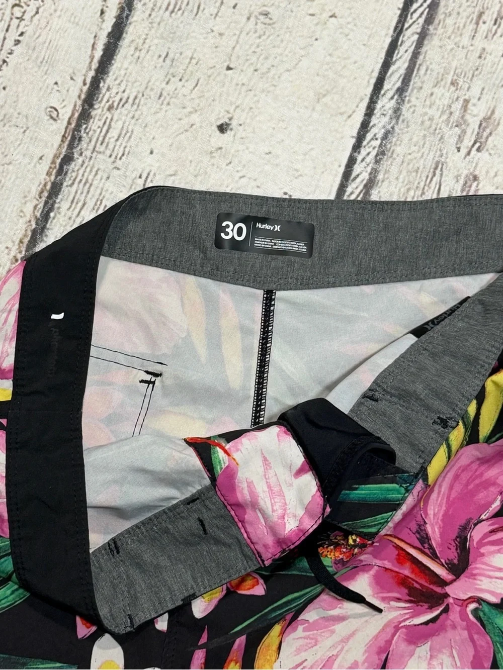 Hurley Tropical Plants Board Shorts Swim Trunks Swimsuit Surfing Men's